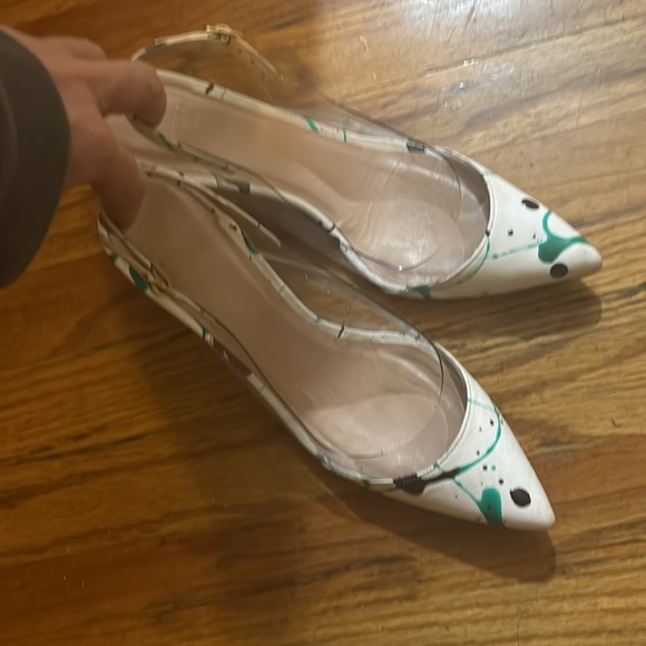 Stuart Weitzman Paint Splatter Heels - Picture 3 of 10